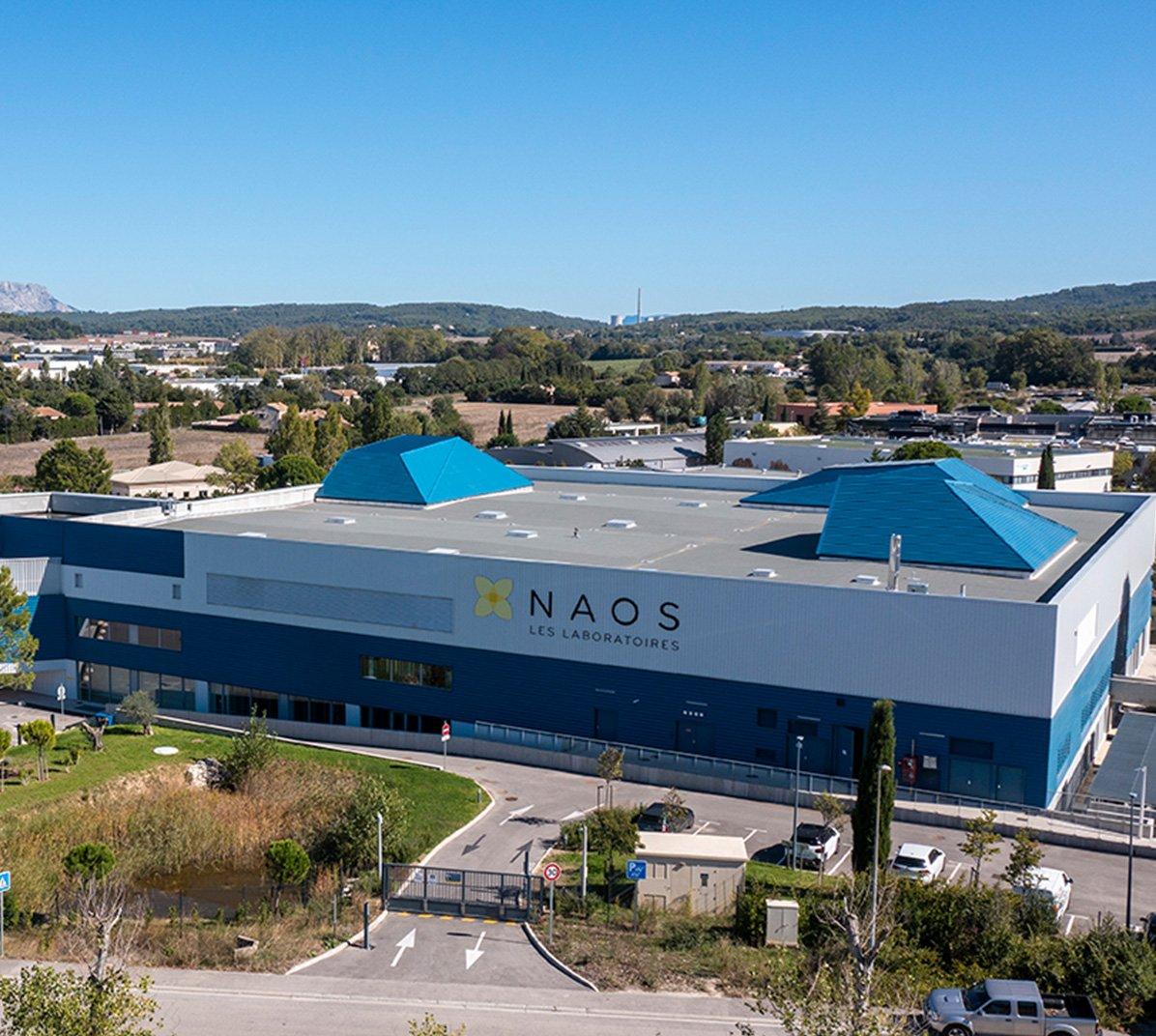 visuel site des Laboratoires NAOS à Aix-en-Provence