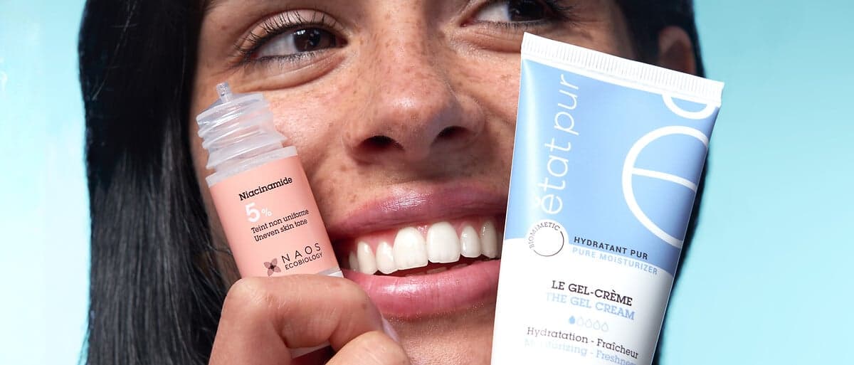 visuel femme avec produit Etat Pur